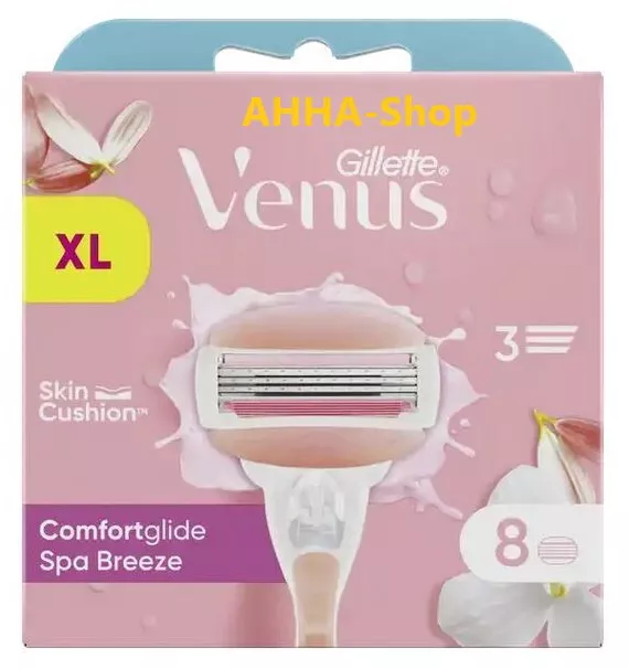 Gillette Venus XL „Comfortglide Spa Breeze“ Rasierklingen 8 Stück Pack