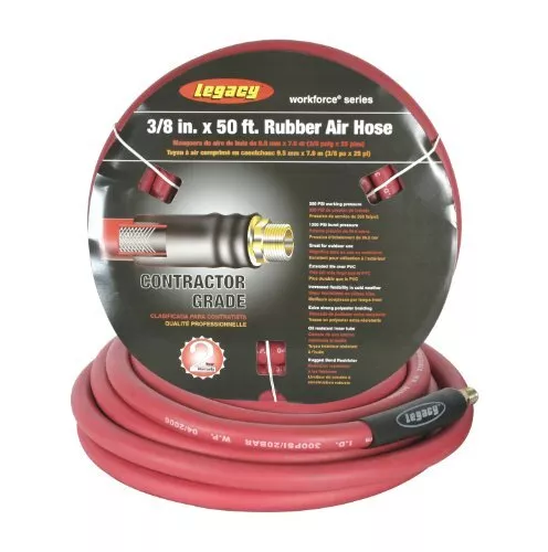Flexzilla HRE3850RD2 3/8 In. X 50 Ft. Ruber Air Hose