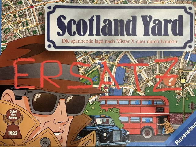 Scotland Yard, Gesellschaftsspiel Ravensburger, ERSATZTEILE, DOPPELZUG