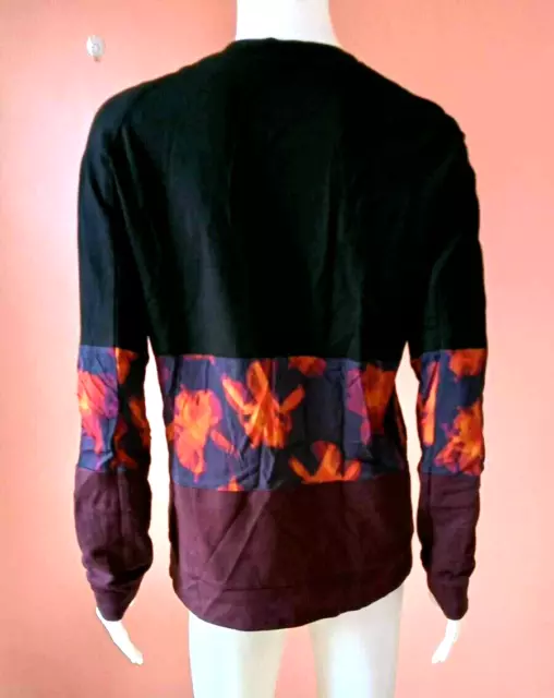 Paul Smith Long Sleeved Colorblock Printed Top Size M 3