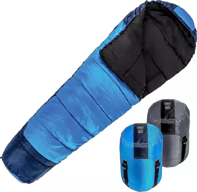 Fit Nation Viking Trek 4 Season Sleeping Bag For Adults/Kids Camping Festivals