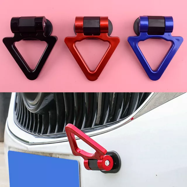 Triangle Track Tow Hook Racing Style Screw On Towing Decoration Universal New