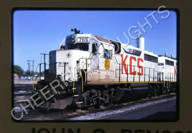 Original '85 Kodachrome Slide KCS Kansas City Southern 765 GP40 Shreveport  22M9
