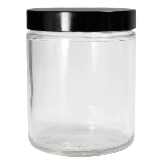 QORPAK GLC-01705 Jar,480mL,Glass,Wide,PK12