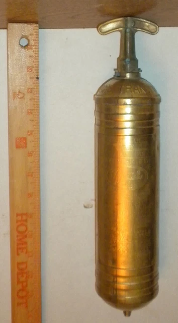 Old Brass Pyrene Fire Extinguisher Baltimore Transfer Co. 2.7 Pounds