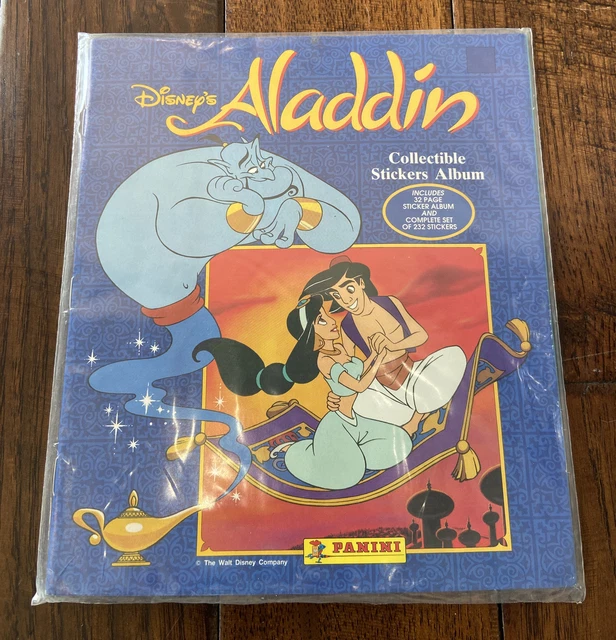 VINTAGE PANINI DISNEY’S Aladdin Collectible Sticker Album COMPLETE NEW ...