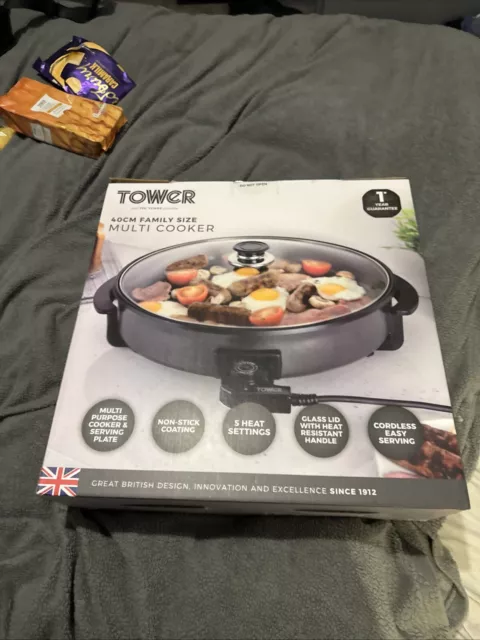 TOWER 40CM 1500 Watt Multi Cooker cooker warmer food Brand New 15.00 PicClick UK