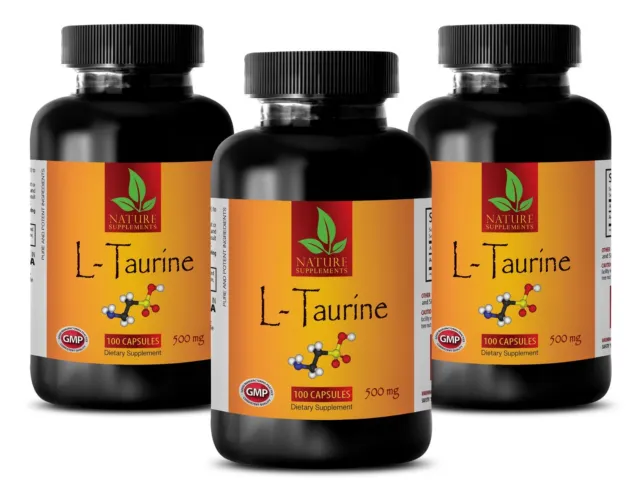 Bodybuilding Nutrition - L-TAURINE 500mg - Burns Fat 3B