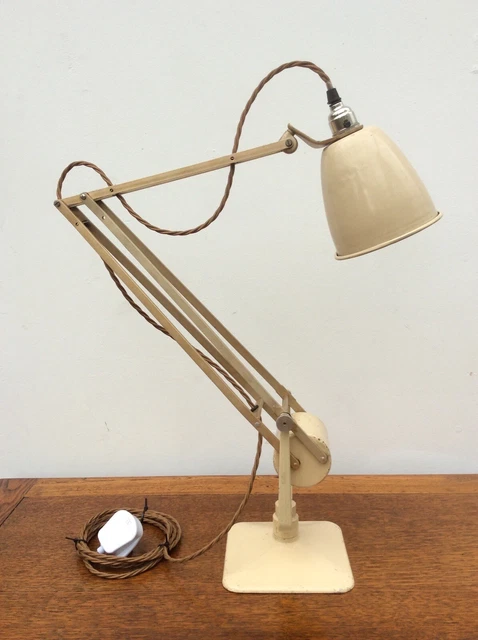 VINTAGE HADRILL & HORSTMANN COUNTERPOISED DESK LAMP  1940s/50s FULLY REWIRED