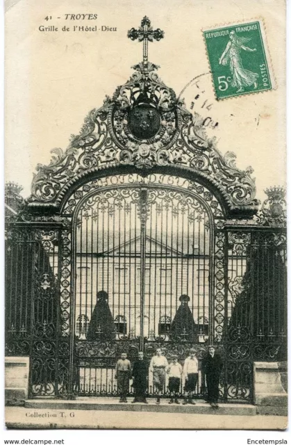 CPA -Carte postale-France - Troyes - Grille de l'Hôtel Dieu (CP1506)