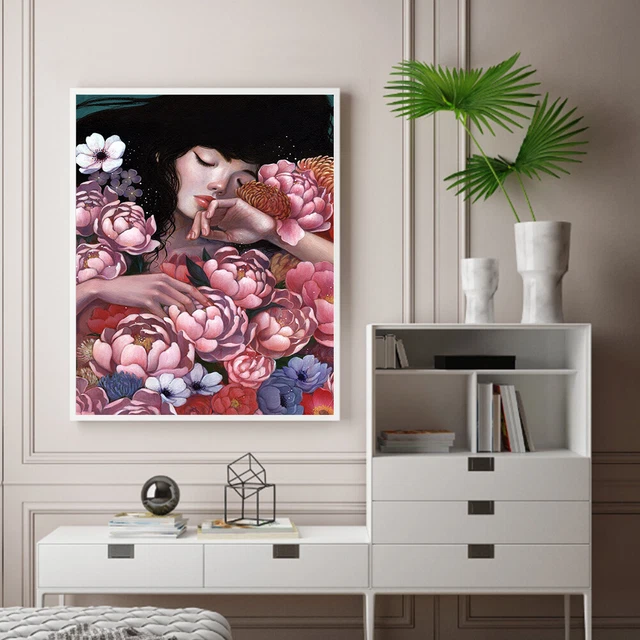 Kit de pintura al óleo por números hágalo usted mismo pintura acrílica sobre lienzo (B1934)