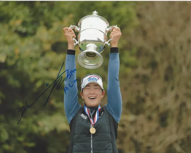 LPGA GOLFER KIM A-LIM SIGNED 8x10 PHOTO TOURNAMENT CHAMPION 2 w/COA AUTOGRAPH