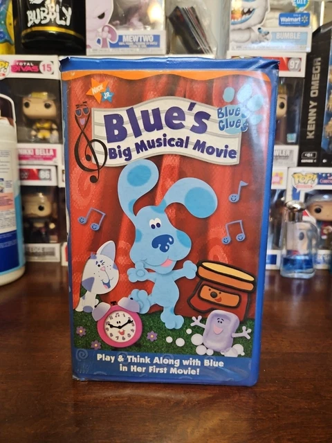 Blue S Clues Blue S Big Musical Movie Vhs 2000 Clamshell Blue Tape 4