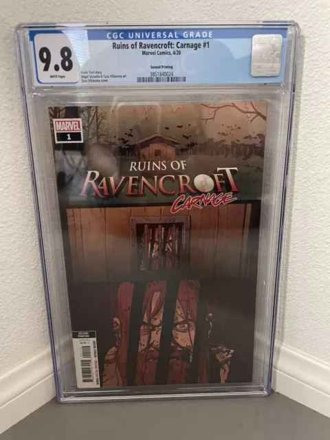 Ruins of Ravencroft: Carnage 1 CGC 9.8 NM/M 1st Cortland Kasady 2nd Print Cover