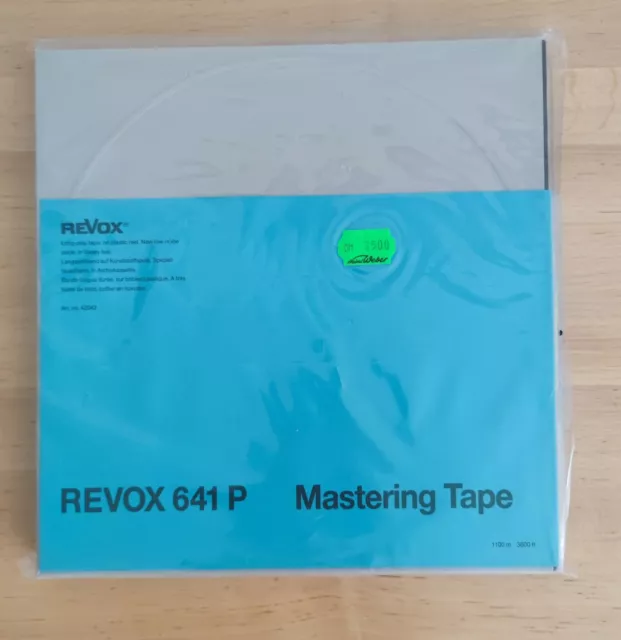 Revox 641 P 26cm Mastering Tape 1100 Meter Spule Archivbox NEU OVP NOS