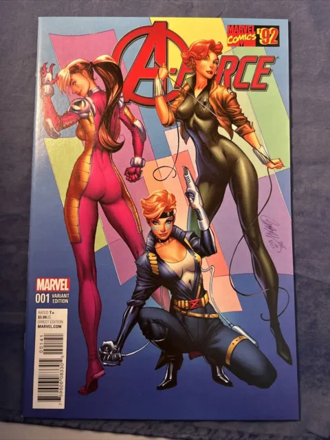 A-Force #1 J. Scott Campbell Marvel ’92 Variant - NM- Dazzler Danger Girl Homage