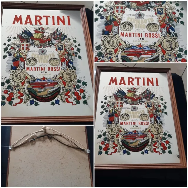 Specchio Pubblicitario Martini & Rossi Vermouth Vino Stabilimento Ressione Torin