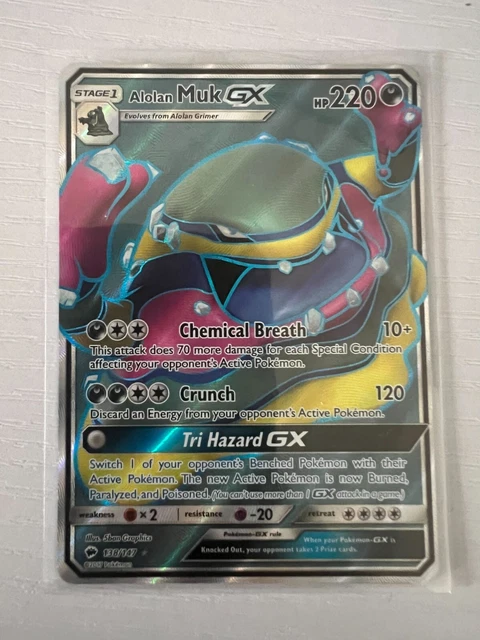 Alolan Muk GX 138/147 - Burning Shadows Pokemon Card - Near Mint