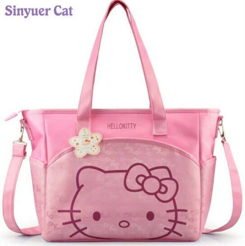 Hello Kitty Canvas Baby Diaper Bag Stroller Mom Mummy Mother Maternity Nappy Bag