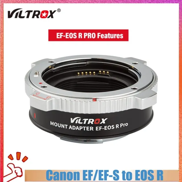Viltrox EF-EOS R PRO Auto Focus Lens Adapter fr Canon RF EF/EFS to EOSR RP R5 R6