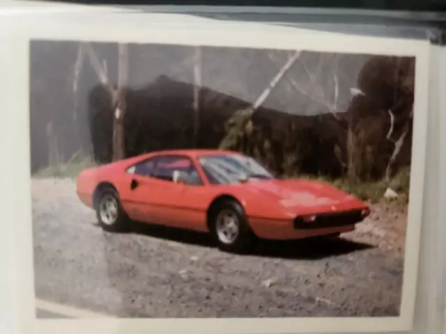 Weet bix card  Fast Wheels Year 1977 No 6 Ferrari 308GT