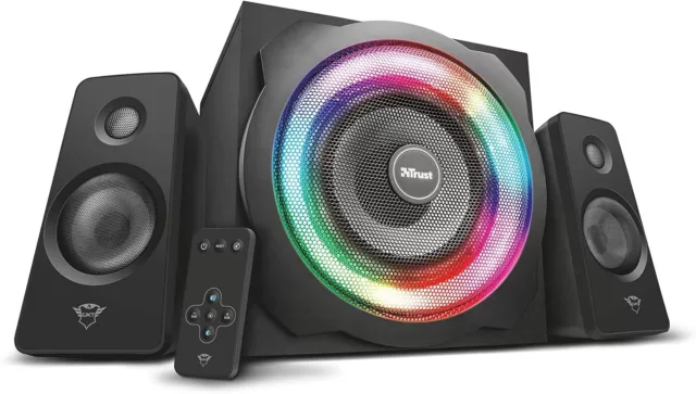 Trust Gaming GXT 629 Tytan RGB 2.1 PC Gaming Speaker System with Subwoofer