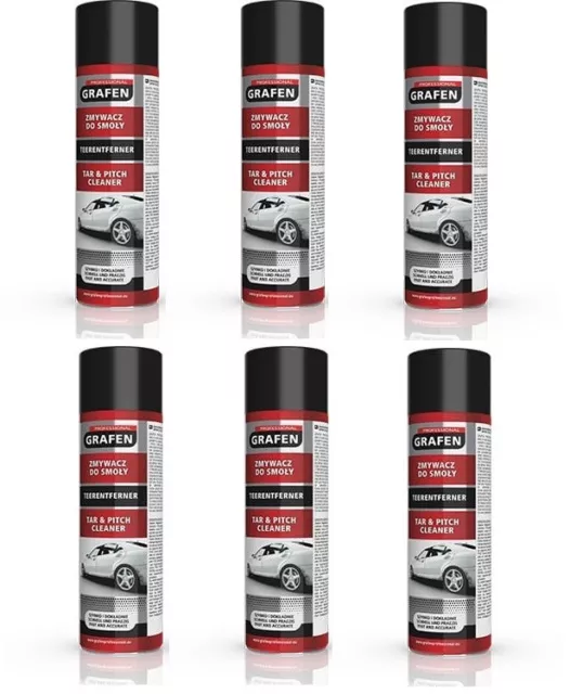 6x Grafen Teerentferner Spray Entfetter Schmutzentferner Lackreiniger 500ml