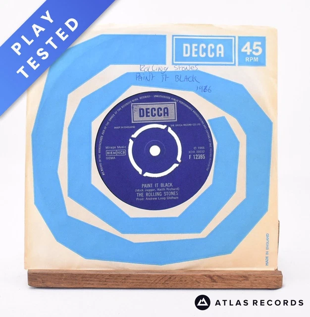 THE ROLLING STONES Paint It Black 7" Vinyl Record EX/VG+ 23.07