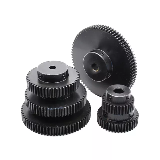 1.5 Mod Spur Gear 10-80T Teeth Transmission Gear With Step 45# Steel Pinion Gear