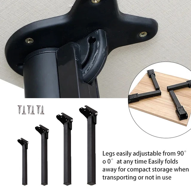 thumbnail image 2 of Comet Folding Table Leg & Rail Kit For VW T5/T6 Campervan & Caravan – Black, 720mm Leg, 95cm Rail 2 of 4