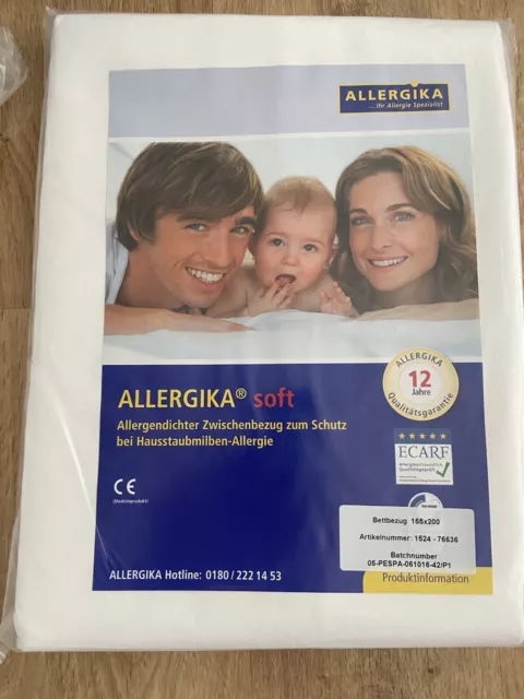 „ALLERGIKA soft“ Hausstauballergiker Bettwäsche. Neu! 3