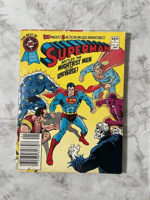 Best of DC Blue Ribbon Digest #32 (1982) Superman vs Powerful Foes! NEWSSTAND