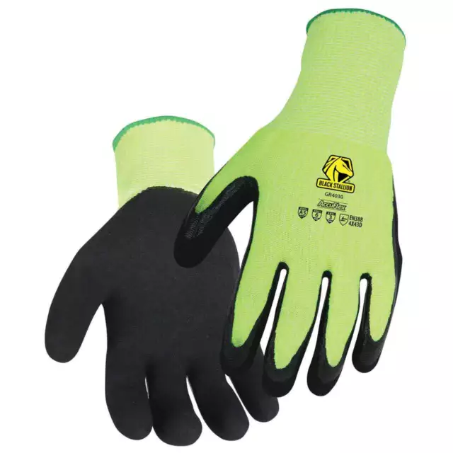 Black Stallion GR4030-HB AccuFlex A5 Cut Resistant Sandy Nitrile Glove X-Large