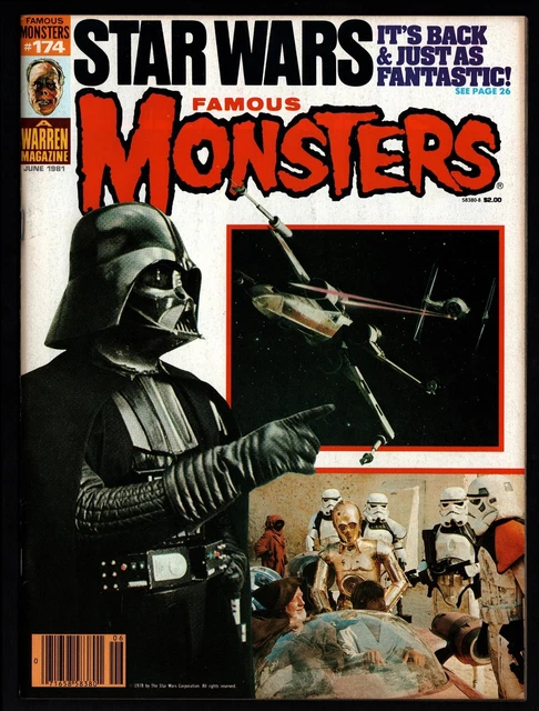 FAMOUS MONSTERS #167 ~ Star Wars Empire Strikes Back Cover ~ 1980