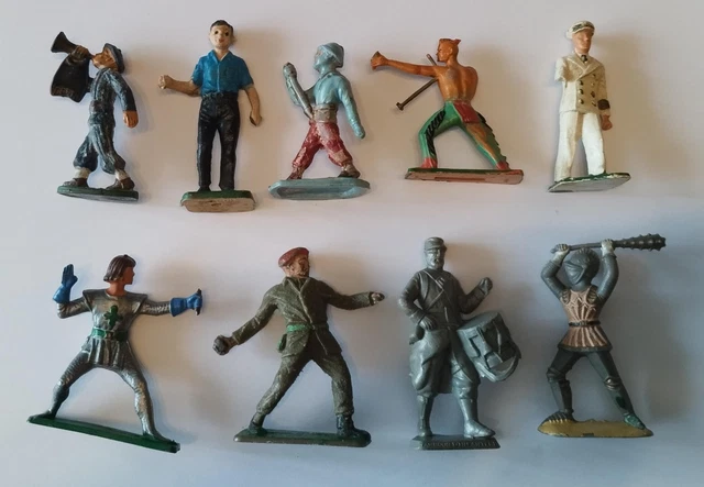 Starlux Decors Far West Camp Indien / Figurine Feu De Camp Avec Broche