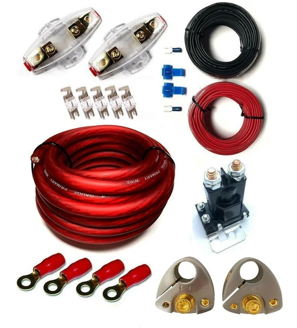 DUAL BATTERY WIRING Kit + Fuses And Fuse Holder Charge Isolator Pl 150A