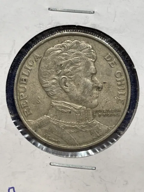 1977 - One Peso Coin from Chile, circulated