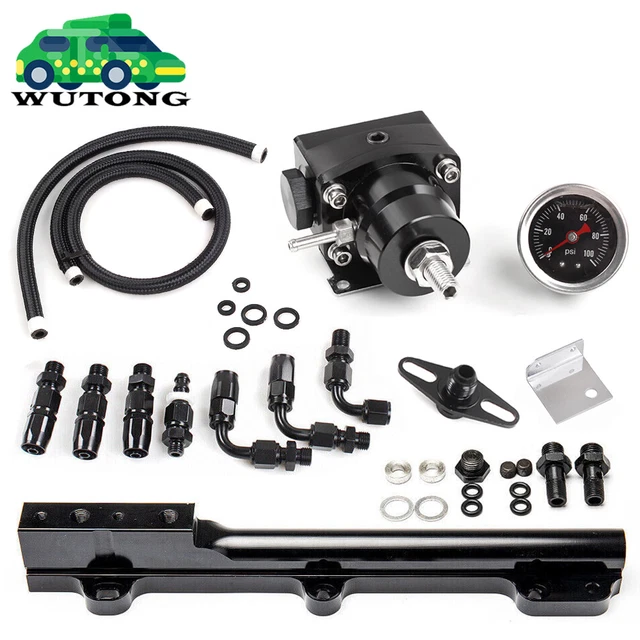 D SERIES FUEL Pressure Regulator Gauge Rail Line For Honda Civic D15