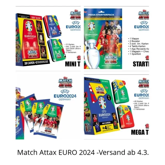 Topps Match Attax UEFA EURO 2024 Germany - Booster / Starter / Tin / Multipack