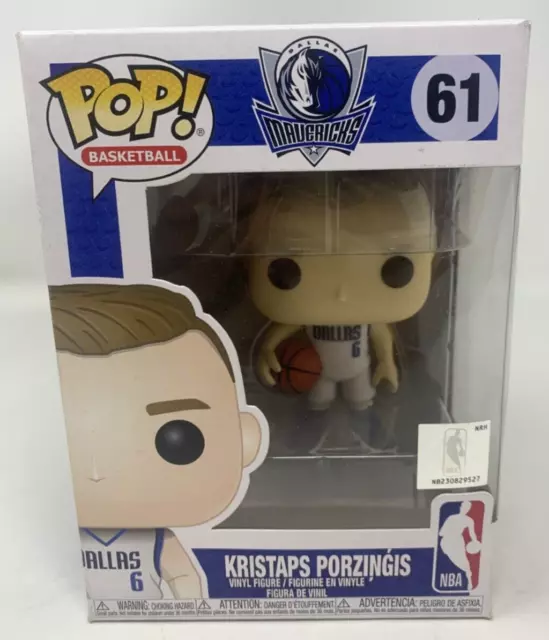 Funko Pop! NBA Kristaps Porzingis #61 Vinyl Figure Dallas Mavericks