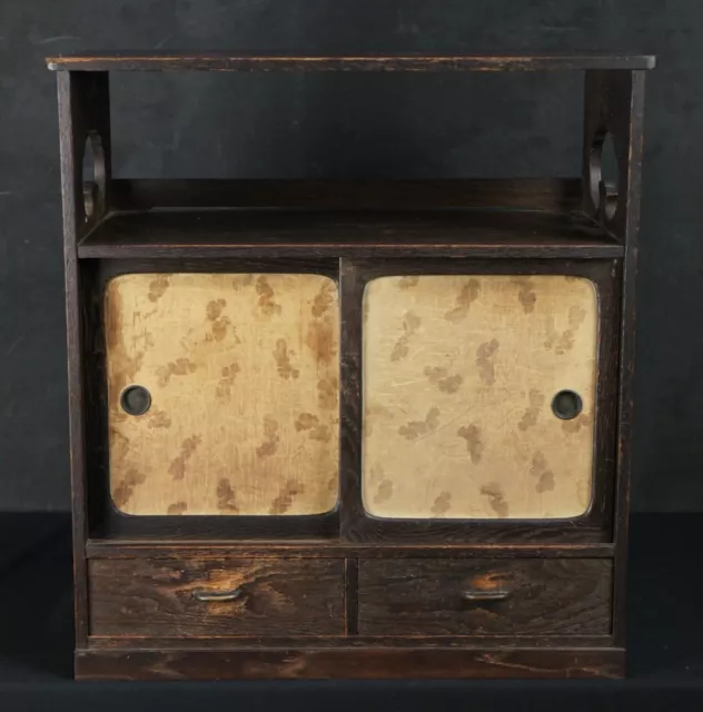 Vintage Chadansu Japan cabinet 1920 interior wood craft minimalist furniture