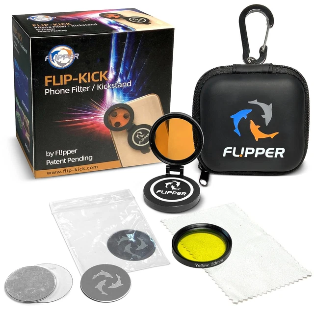 Flipper Deepsee Phone Lens Coral Colour Filter Marine Reef Yellow Orange Filter
