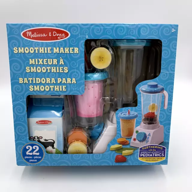 Melissa & Doug Smoothie Maker Blender Set 22 pcs New Sealed in Box Melissa & Doug Smoothie Maker Blender Set 22 pcs New Sealed in Box