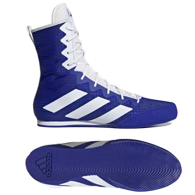 Adidas Box Hog 4 Boxing Boots Blue Boxing Shoes Sparring Trainers Ring Boots