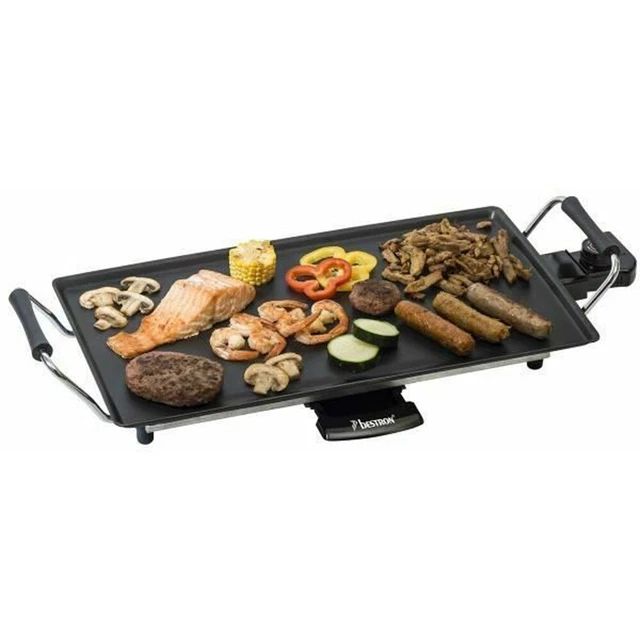 Bestron Plancha ABP602 schwarz, 2.000 Watt Elektro-Grillplatte