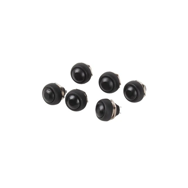 6 pièces interrupteur à bouton-poussoir étanche 12mm commutateur pour bateau