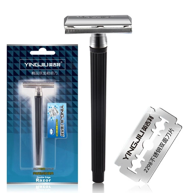 Afeitadora Shaver con una hoja afeitadora manual Double Edge