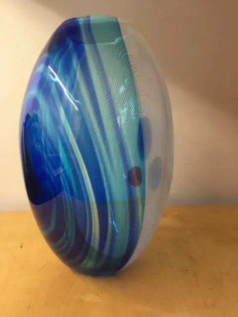 1970's Murano Art Glass vase with applied decoration