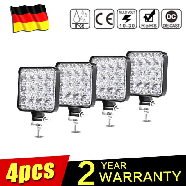 Fari A LED LEEPEE 12-24V Per Auto Moto Camion Barca Trattore Rimorchio Luce Di Lavoro Fuoristrada 36w Faretto Da - Foto 7