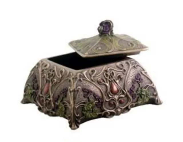 Boxes Art Nouveau Trinket Jewelry Box